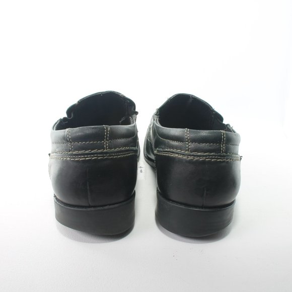 BOTTESINI Square Toe Men\'s Black Leather Loafer Size 10M main image 4